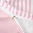 thumbnail image 4 of Meiyoeat Classic Vertical Stripe Duvet Cover Queen for Girls, Minimalist Linear Print Queen Bedding, Pink White,Pink Reversible,3-Piece,No Comforter1 Duvet Cover and 2 Pillowcases, 4 of 6