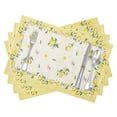 thumbnail image 4 of 4Pcs Spring/Summer Cotton Linen Placemats Kitchen Country Style Placemats 13X19In (4Pcs), 4 of 5