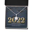 thumbnail image 2 of Class of 2022 Necklace Gift for Graduate Graduation Present College Graduation High School 2022 Senior Gift Graduation Silver Jewelry Box for Class of 2022 Daughter, 2 of 2
