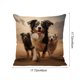 thumbnail image 3 of Juego de fundas de almohada con estampado animal | Funda decorativa para cojín de sofá, sala de estar y dormitorio | Funda cuadrada de 45x45 cm | Material de nailon y elastano, 3 of 6