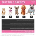 thumbnail image 3 of ORUYROP Dog Boots Small Bread Medium Sized Dogs Anti-Slip Dog Booties Snow Puppy Shoes Winter Dog Paw Protectors with Reflective Straps 4PCs (Size 7: 2.16"(Width), Pink-12 Pcs), 3 of 7