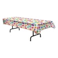 thumbnail image 2 of Club Pack of 12 Multi-Colored "60" Disposable Plastic Party Banquet Table Covers 108", 2 of 2