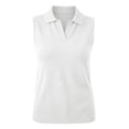 thumbnail image 6 of Breezora Women's Summer Athletic Tank Tops Sleeveless V Neck Collared Cotton Blend Stretchy Lightweight For Running Workout, 6 of 9