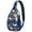 Blue-66, variant on Watercolor Whale Chest Bag - Educational Marine Life Chart Design for Hiking & Commuting - Versatile Wear