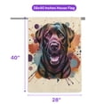thumbnail image 5 of Labrador Retriever Portrait Watercolor Vintage Retro Styles House Flag 28x40in Double Sided Lab Dog Lover Gifts Outdoor Decor - 00001, 5 of 5