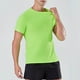 thumbnail image 1 of pstuiky camisetas para hombre, Blusa deportiva informal de color liso con cuello redondo y manga corta elástica para hombre camisetas de hombre l, 1 of 7