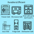 thumbnail image 2 of Elkanah TG 3300ml Autoportant 100 % Platine Sac Alimentaire en Silicone Réutilisable Sacs de Congélation Réutilisables Sac de Rangement Réutilisable Organisateur de Congélateur Gallon Contenants de Congélation pour le Rangement des Aliments Sac Réutilisable Sacs en Silicone, 2 of 2
