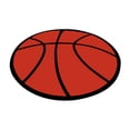 thumbnail image 1 of Belgian Velvet Round Carpet for Sports Theme Game Room Non Floor Mat Computer Chair Mat Reading Area Rug 2362 Inch, 1 of 7
