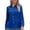 Dark Blue, variant on Tqcoqu Plus Size Button Down Shirts for Women,Wrinkle Free Long Sleeve Dressy Shirts,Womens Casual Collar V Neck Solid Fitted Tops,Dark Blue Women's S-XXXXXL
