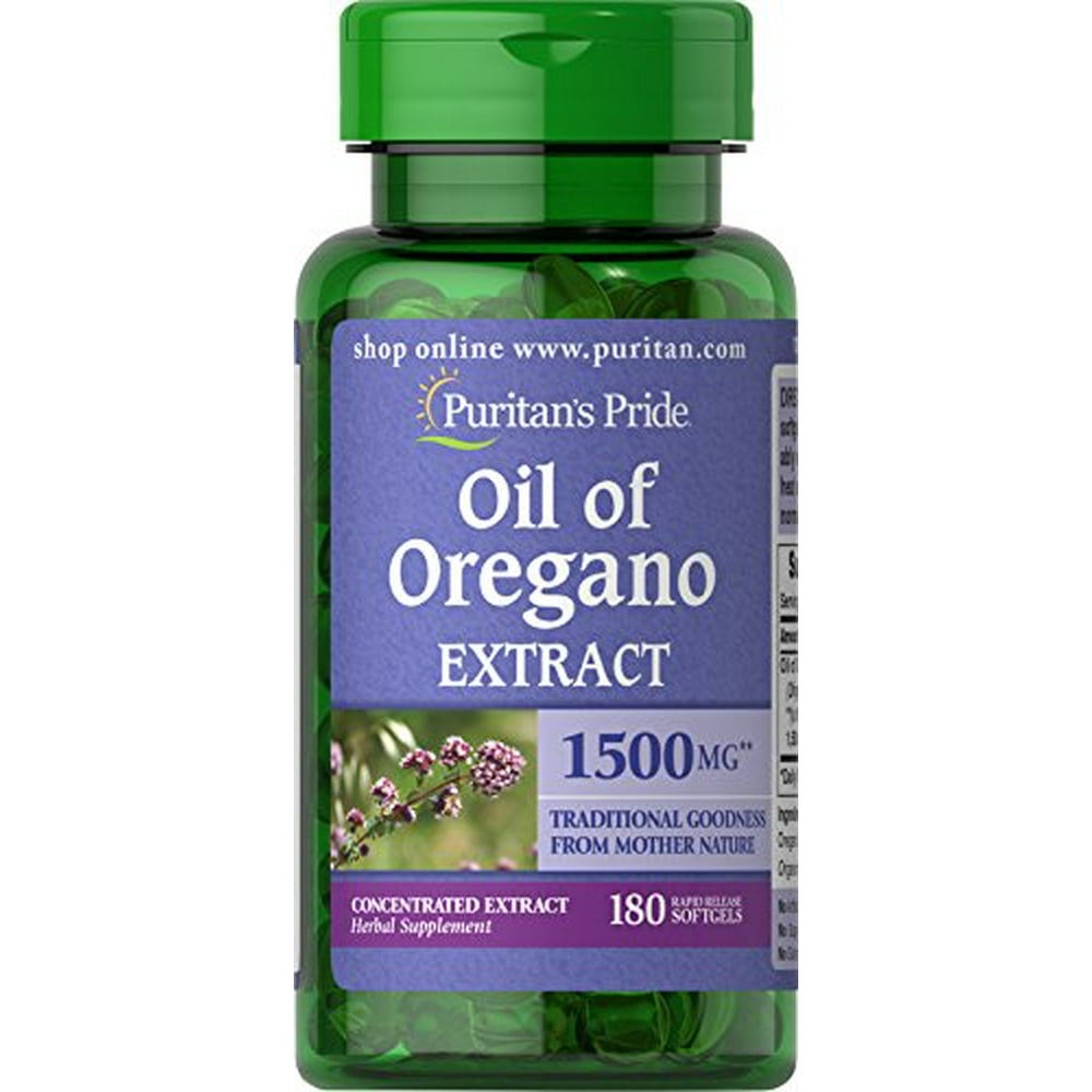 Puritan's Pride Oil of Oregano Extract 1500 mg180 Softgels Walmart