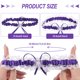 thumbnail image 2 of Minnieouse 2 pack/lote Liga de boda cómoda con aplicación amplia anillo para pierna lazo para pierna nupcial diario Accesorios de disfraces Blanco lechoso, 2 of 6