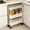White, variant on sgcylowq 3 Tier Slim Rolling Storage Cart, 5.1" W Narrow Kitchen Storage Cart, Spice Rack Organizer with Wheels, Space Saving Shelf for Living Room, Laundry Room, Bathroom, Narrow Spaces