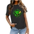 thumbnail image 1 of Pntutb Plus Size Shorts tops pour Femmes Saint Patrick'S Day Imprimé T-Shirt avec Col Rond et Manches Courtes top, 1 of 4