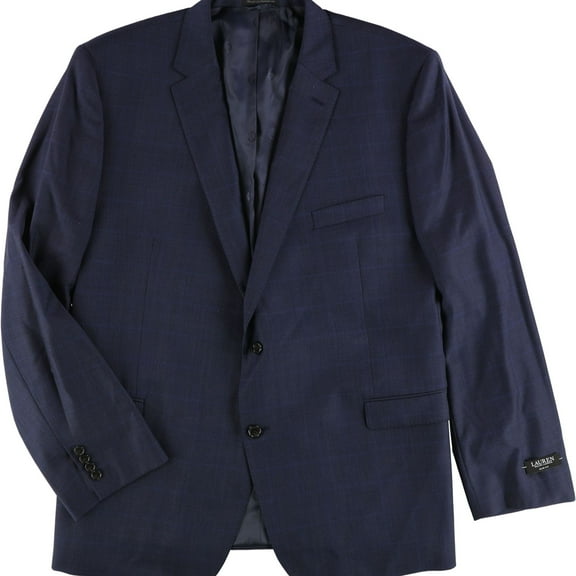 Ralph Lauren Mens Big Tall Formal Tuxedo, Blue, 54 Regular / 50W x UnfinishedL