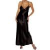 thumbnail image 3 of Gamivast Satin Dress for Women Spaghetti Strap V-Neck Slip Dress Backless Cami Dress Lace Trim Long Nightwear Party Evening Gown Sleepwear, 3 of 3