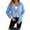 A003-Light Blue, variant on BDPORKAS Zip Up Hoodie Women Cropped Casual Sweatshirts Workout Long Sleeve Hooded Jacket Crop Tops