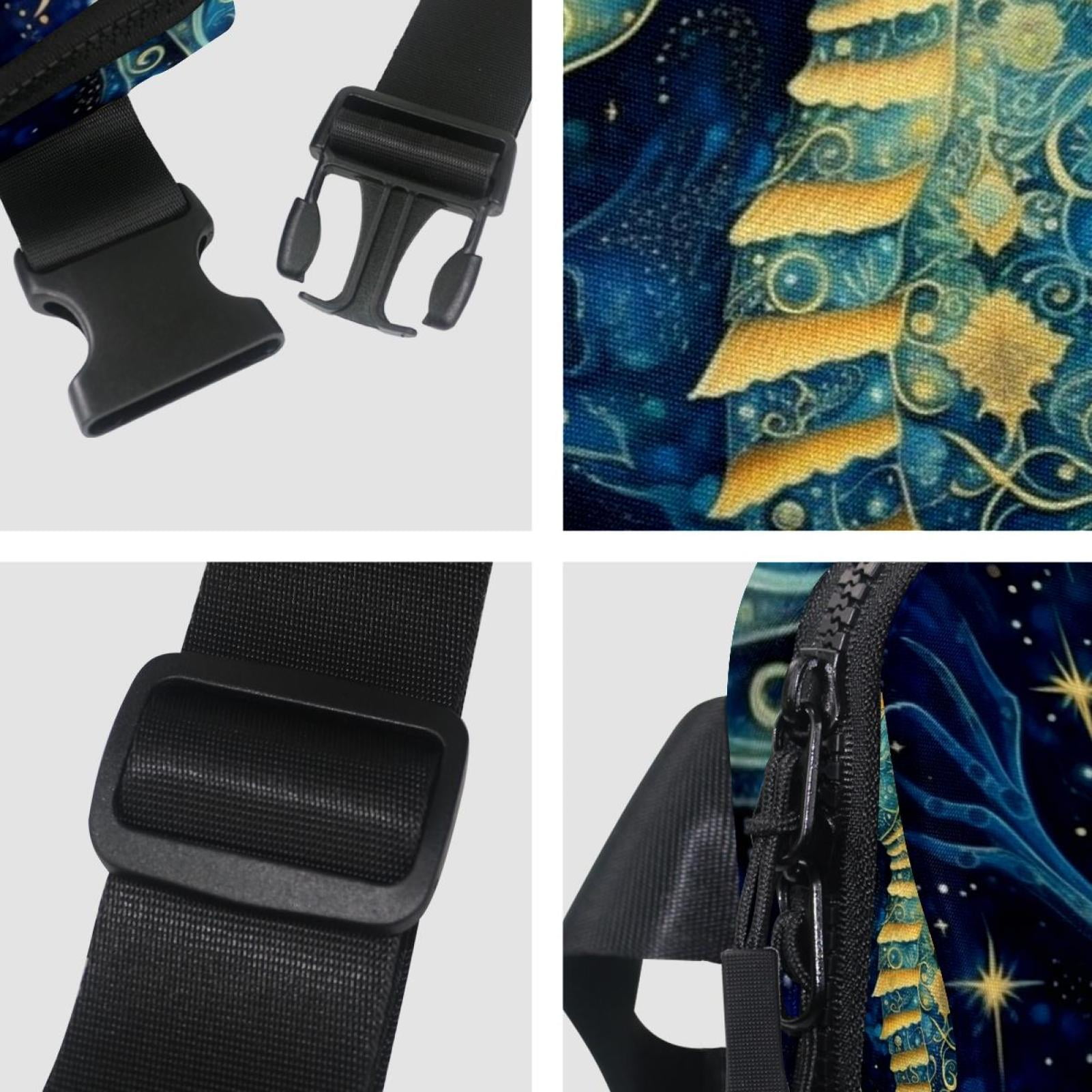 Sea horse Running Belt Waist Packs Fanny Bag: Lightweight, Adjustable, with Extension Strap, Unisex