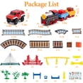 thumbnail image 4 of LINXUXIE 113 PCS Train Tracks Set, Locomotive Train Toys with Bridge Road and Sign, Birthday Gifts for 3-5 5-8 Year Old, 4 of 9