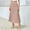 Khaki, variant on Generic Women Solid Color Pleated Skirt Elegant Elastic High Waist Long Skirts Summer A-Line Swing Flowy Skirts Casual Wear