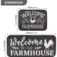 thumbnail image 2 of Retro Honey Bees Wildflowers Kitchen Mat Set of 2 Anti-Fatigue Kitchen Rug Set Non Slip Foam Cushioned Kitchen Runner Rugs and Mats Comfort Standing Mat for Farmhouse Doormat Laundry, 2 of 6