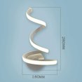 thumbnail image 2 of Luz De Noche Luz LED en espiral moderna para pared candelabro de hierro acrílico Tmvgtek Para estrenar, 2 of 2