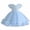 Blue, variant on EQWLJWE Summer Savings Clearance! Children's Mid length Vintage Flower Embroidery Bow Tie Large Dress Princess Dress 2-10 Years