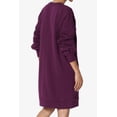 thumbnail image 4 of TheMogan Chandails en Molleton Tunique en Polaire à Manches Longues et Col en V pour Femmes P-3X, 4 of 7