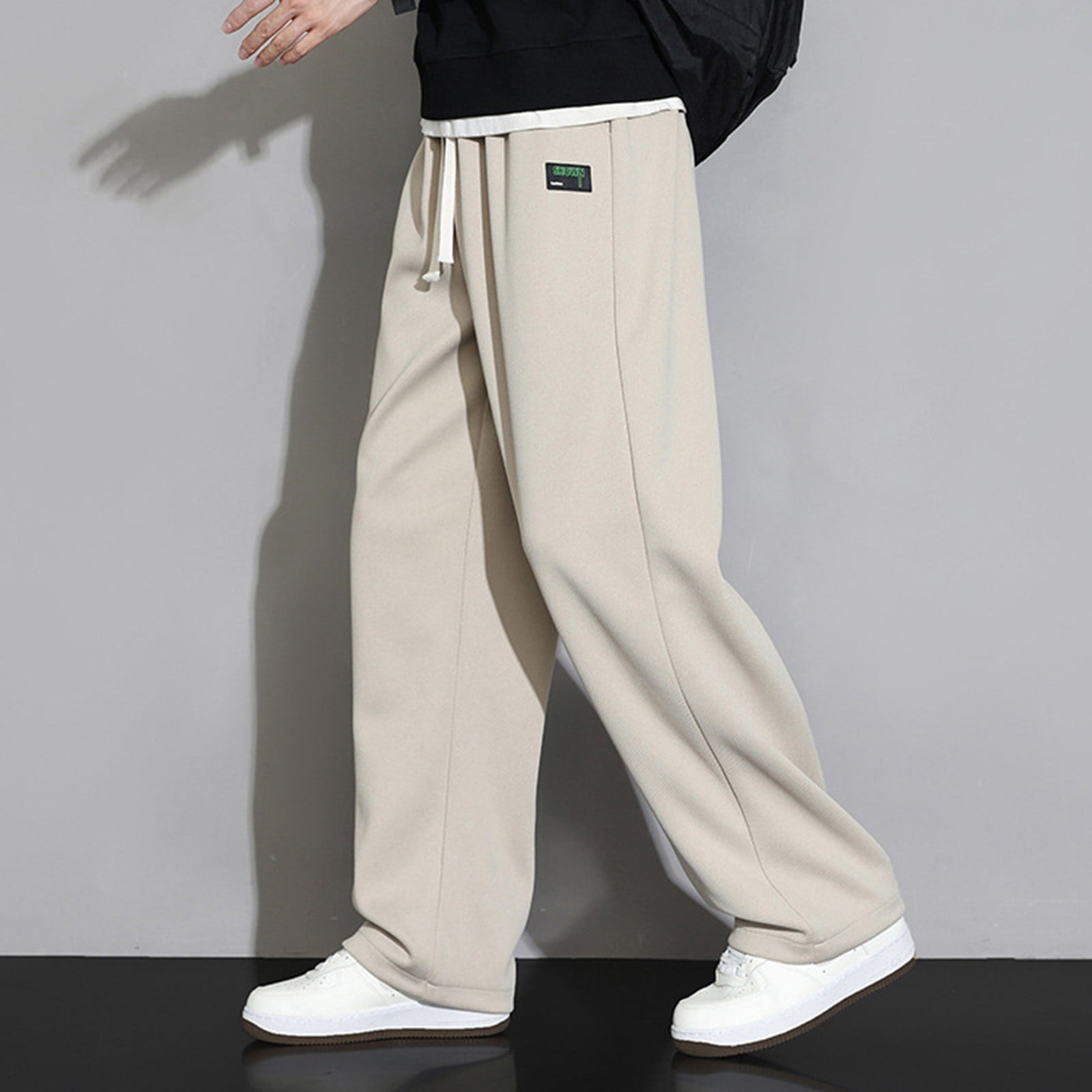 Xukk Pantalon de survêtement d'hiver en polaire pour homme
