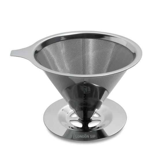 THE LONDON SIP CD3 Stainless Steel Coffee Dripper, 1 to 4 Cups