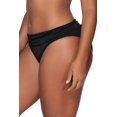 thumbnail image 4 of Bas de Bikini Maillot de Bain Noir Inoubliable Froncé et Froncé pour Femmes, 4 of 6