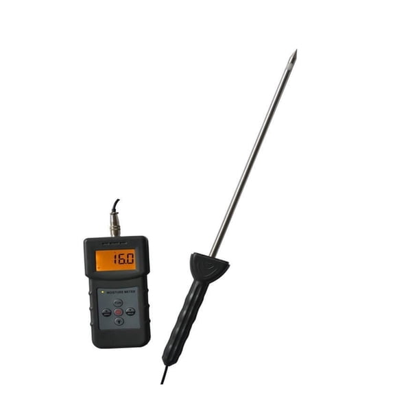 Gypsum Powder Moisture Meter, Concrete Moisture Content Detector, LCD Screen Display, Measuring Range 0-50%, Accuracy 0.1