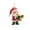 D, variant on Orangide Christmas Figure Hanging Ornaments Musical Santa Claus Xmas Tree Pendant Holiday Home Decor Winter Wonderland Party Supplies