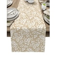 thumbnail image 2 of Plant Leaves Table Runner Home Party Decorative Tablecloth Cotton Linen Table Runners for Wedding, 2 of 5