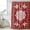 Red, variant on Orange Boho Shower Curtain, Waterproof Shower Curtains for Bathroom, Geometric Antique Tribal Retro Ethnic Washable Fabric Bathtub Curtain Set Bath Decor with 12 Hooks Stall 36"x72"
