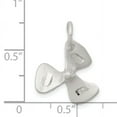 thumbnail image 2 of 925 Sterling Silver 3D Diamond Cut Boat Propeller Charm Pendant, 2 of 5