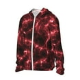 thumbnail image 2 of Pofeuu Red Line Print Sun Protection Outdoor Lightweight Full Zip UV Cooling Hoodie Long Sleeve Summer Clothing for Outdoor Hiking-3X-Large, 2 of 5