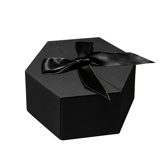 Hexagonal Empty Gift Packaging Box,Birthday Valentine Mother Day Box,Exquisite Design Sturdy Cardboard,Multi Purpose Universal Gift Box,Men Women Girl Heart Gift Case,Lipstick Cosmetic Storage Box