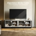 thumbnail image 4 of BELLEZE 70" TV Stand for TVs up to 75", Modern TV Stand & Entertainment Center with Shelves, Wood Storage Cabinet for Living Room or Bedroom - Brixston (Grey), 4 of 7