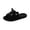 Black, variant on Womens Cute Open Toe Indoor Cotton House Slippers, Breathable Cat Face Footwear Soft Bottom House Shoes Comfort Indoor Slip-Ons(White 36)