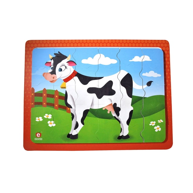 Rompecabezas La Vaca C/M Gde. 28 X 21 Cm Educatodo HN-0421