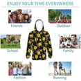 thumbnail image 5 of Kdxio Daisies Flowers Pattern Boys Athletic Unisex Boys Girls Hoodie with Pocket Sweatshirts-X-Large, 5 of 6