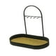 thumbnail image 5 of Organizador de encimera de baño, bandeja de tocador de baño, estante de almacenamiento de cosméticos versátil con ganchos para cocina, perfumes y Negro, 5 of 8