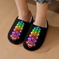 thumbnail image 7 of Kids Slippers Geometry Dash House Slippers Warm Soft Plush Slipper Anti-Slip Winter House Shoes for Boys Girls, 7 of 7