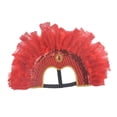 thumbnail image 4 of Jefe indio jinwen Tocado de jefe indio Sombrero para Burlesque Dress up Rojo, 4 of 8