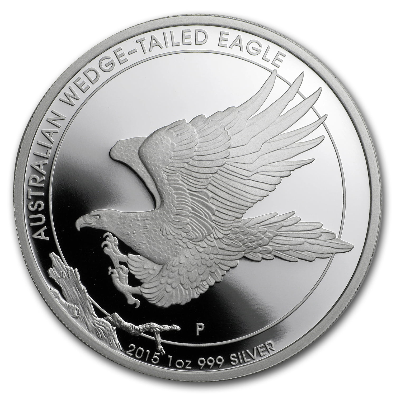 Free Shipping! 2015 Silver Wedge Tailed Eagle High Relief w/OGP 