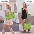 thumbnail image 6 of Large Capacity Tote Bag,Yellow Lemon Fruit Dots Green Pattern Handbag Fashion Luxury Tote Bag,15.7"x13"x 5.1" Inches,Laptop Compatible, 6 of 6