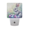 thumbnail image 3 of WOBOGO Easter Blue Bunny LED Night Light 2 Pcs Set 0.5 Watt Wall Plug in Dusk to Dawn Automatic Switch Soft White Light, 3 of 7