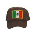thumbnail image 1 of Top Headwear Mexico Flag Trucker Hat - Men's Foam Mesh Snapback Cap Brown, 1 of 2