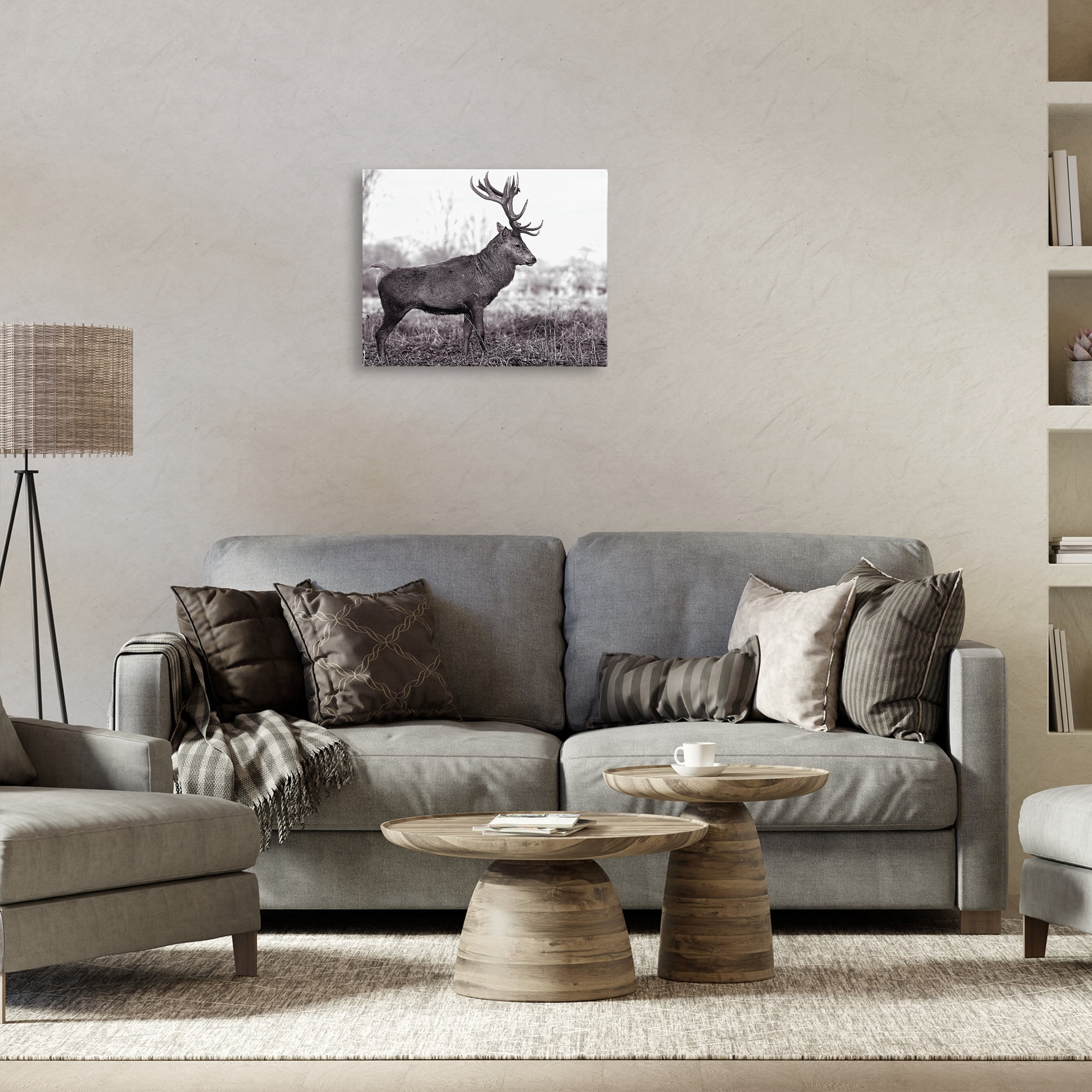 Stupell Industries Elk in Peaceful Forest Animals & Insects Photography Gallery Wrapped Canvas Art Print Wall Art, 20 x 16