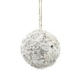 thumbnail image 2 of A&B Home Set of 12 Glittered White Hanging Ball Ornaments 3.9" x 3.9" x 3.9", 2 of 6